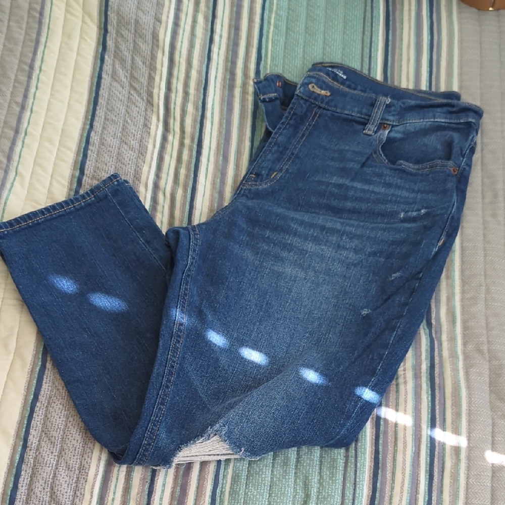 🟣3/$20-Old Navy Women's Boyfriend Jeans - Dark Blue